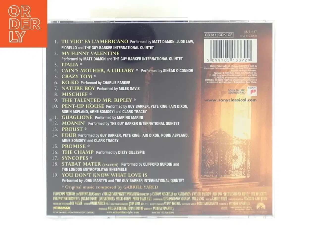 Billede 2 - The Talented Mr. Ripley Soundtrack CD fra Sony Music