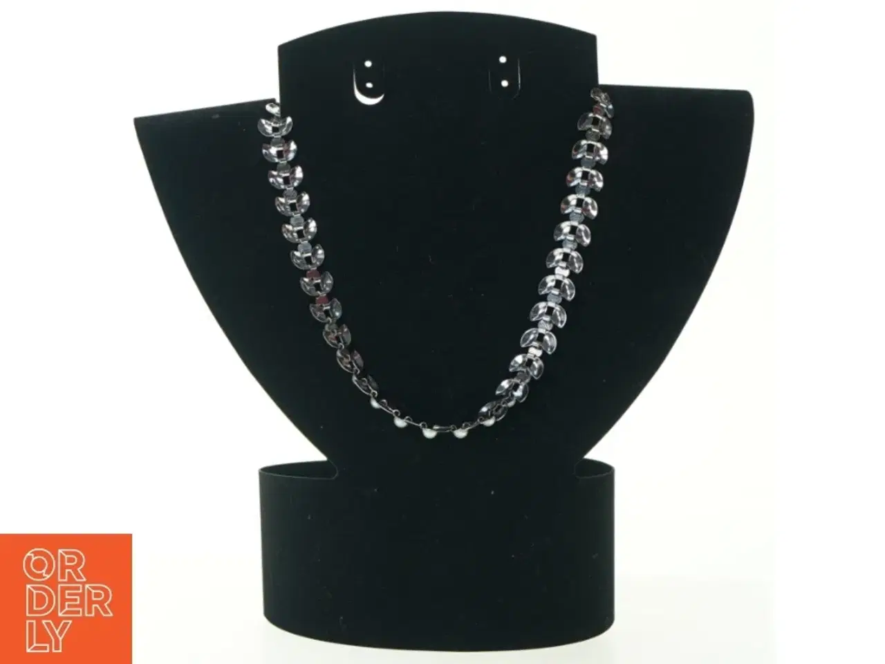 Billede 4 - Sølv Halskæde med Perler (str. 42 cm)