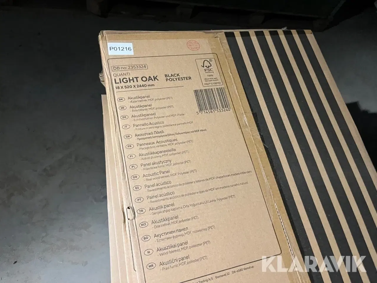 Billede 3 - Akustik paneler Fibrotech Light Oak 38 stk