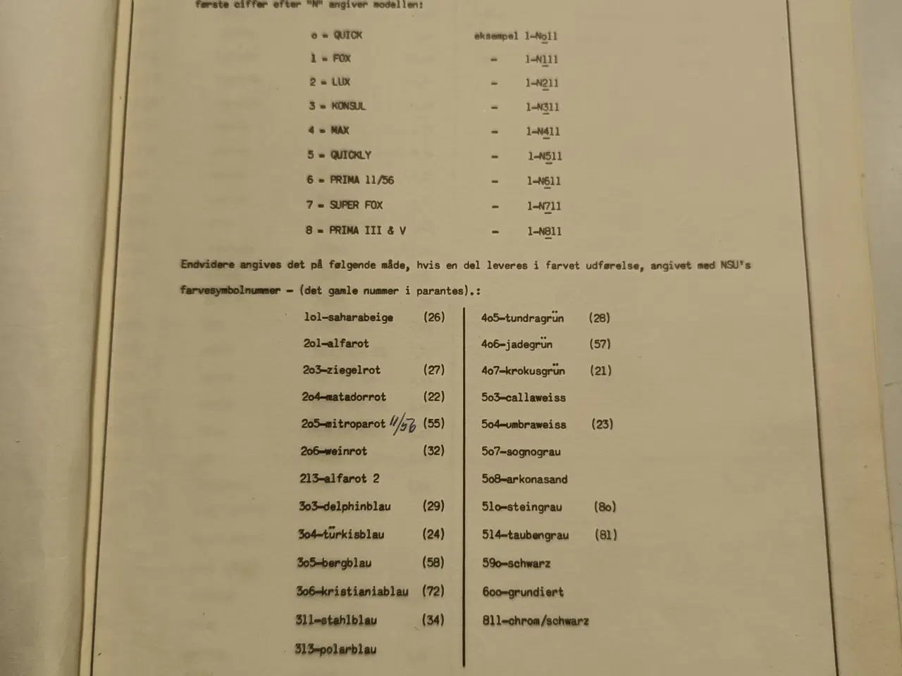 Billede 3 - Nsu prisliste Januar 1963 