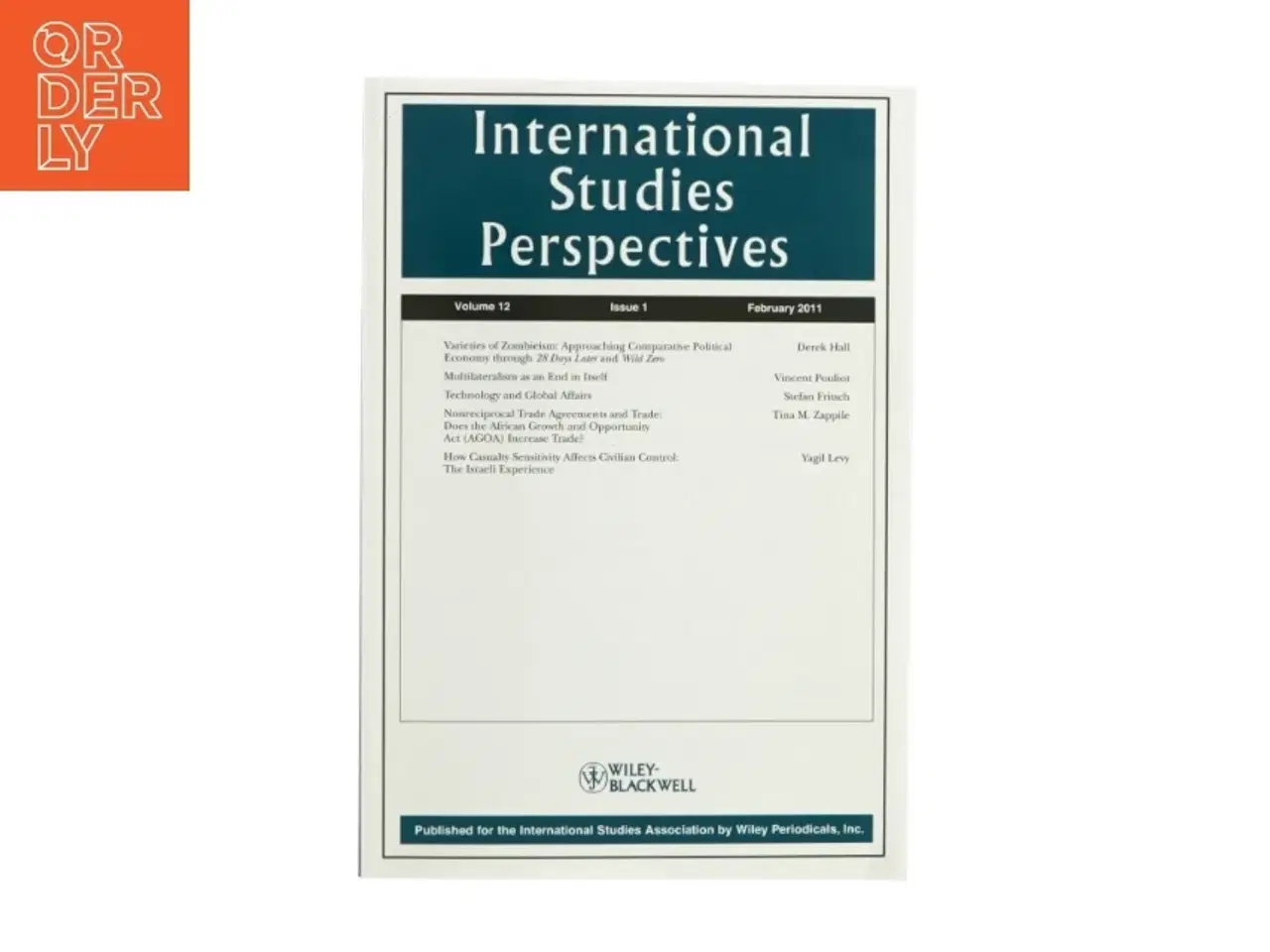 Billede 1 - International studies perspectives af Wiley-Backwell (Bog)(Engelsk)