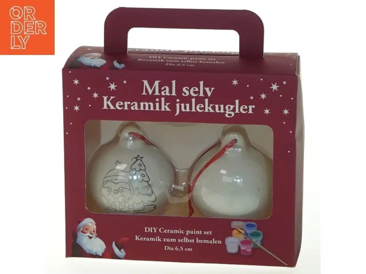 Billede 1 - DIY keramiske julekugler sæt fra Det Gamle Apotek
