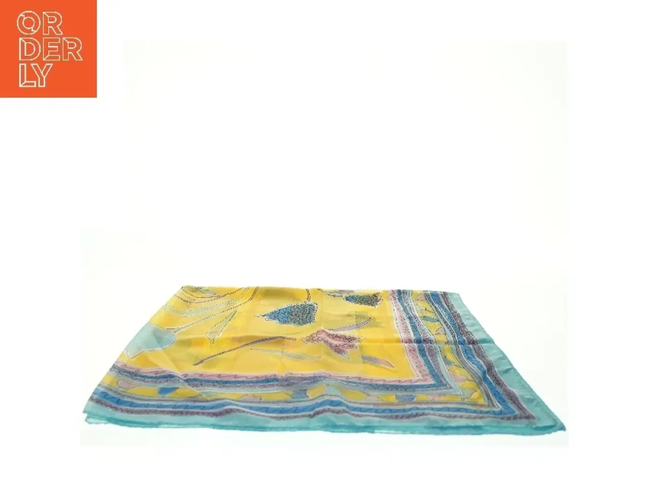 Billede 6 - Mønstret silketørklæde (str. 86 x 86 cm)