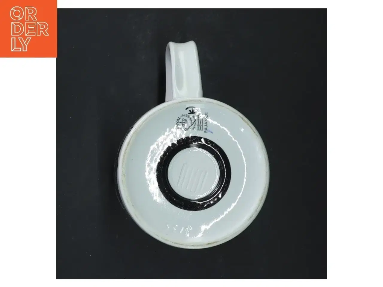 Billede 3 - Keramikkrus med abstrakt mønster fra Royal Copenhagen (str. 11,5x10 cm)