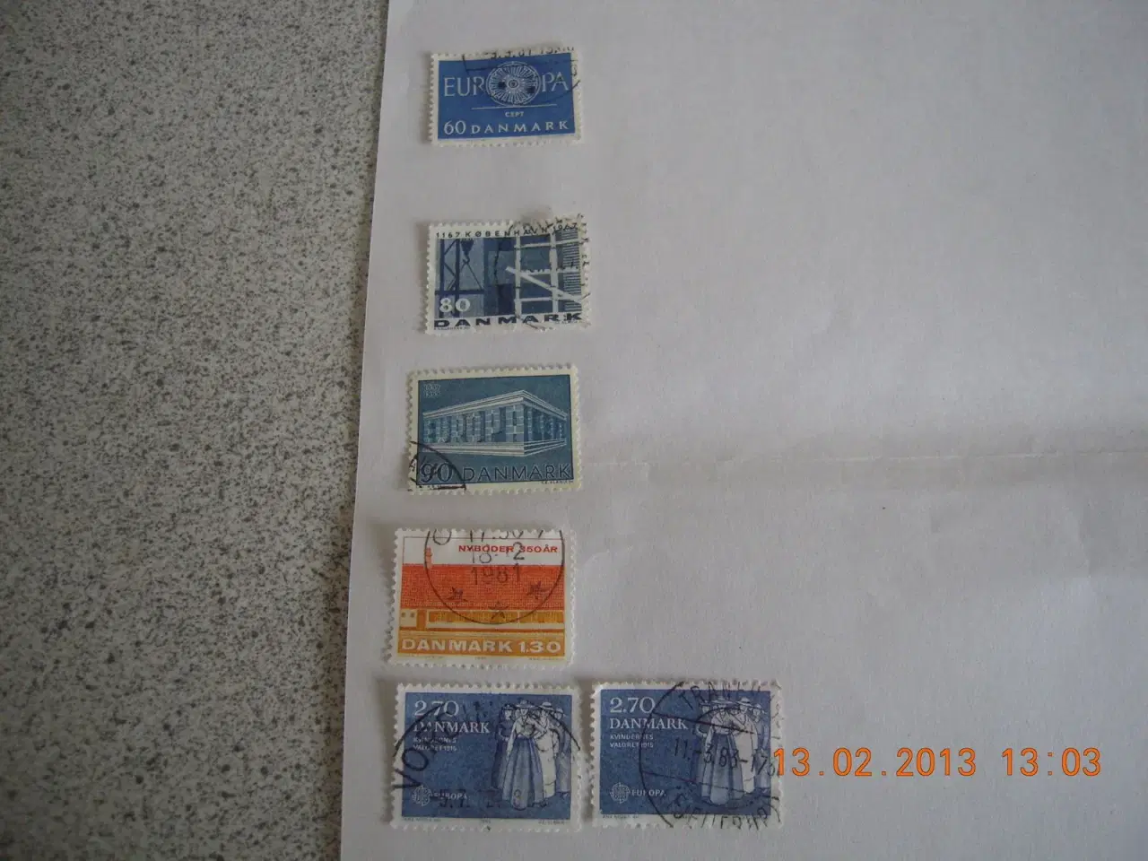 Billede 1 - frimærker danske