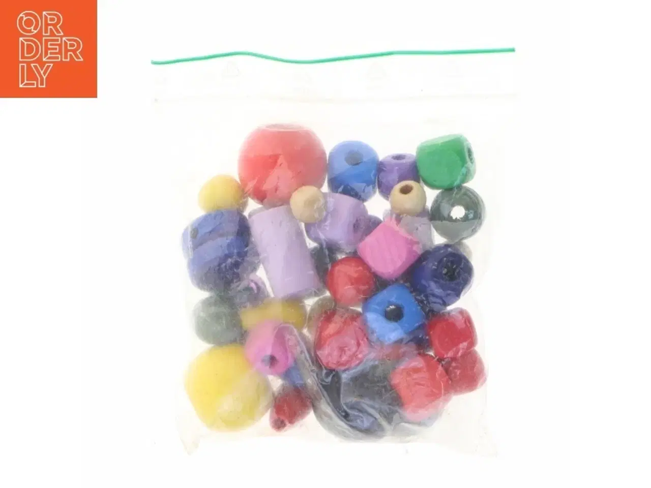 Billede 3 - Assorterede perler i blandet farver (str. Pose 9 x 9 cm)