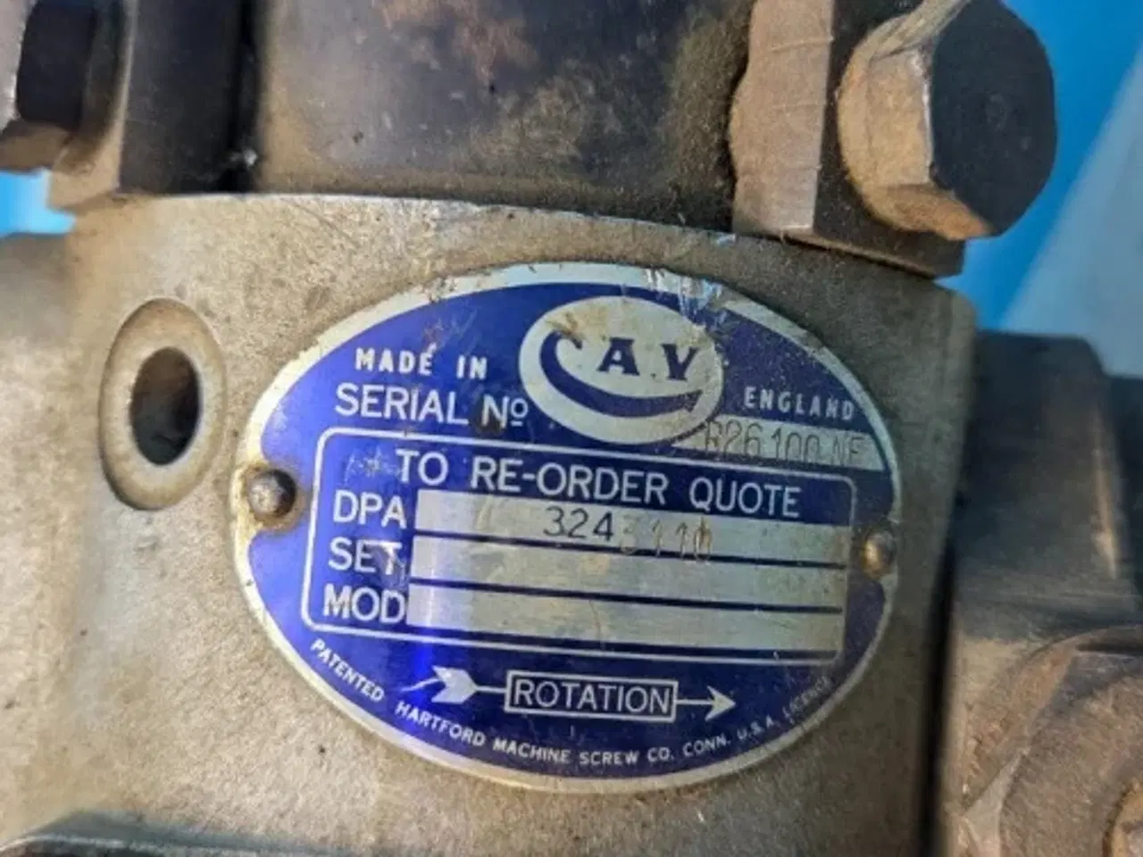 Billede 4 - Cav 3243110 Indsprøjtningspumpe