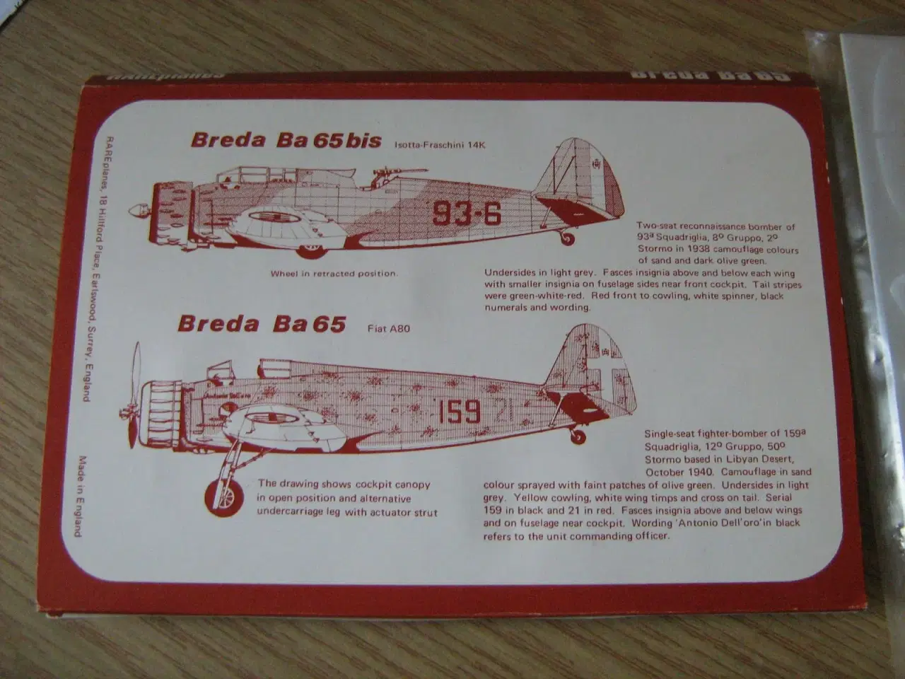 Billede 2 - Breda Ba-65 skala 1/72 RarePlane