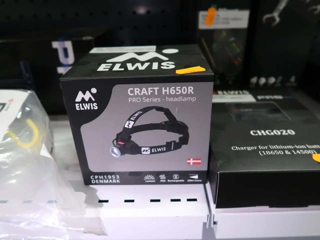 Billede 3 - Pandelygte samt lader ELWIS