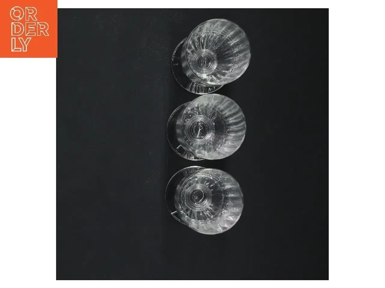 Billede 2 - 3 fede glas med base (str. 3 styk, 10 cm)