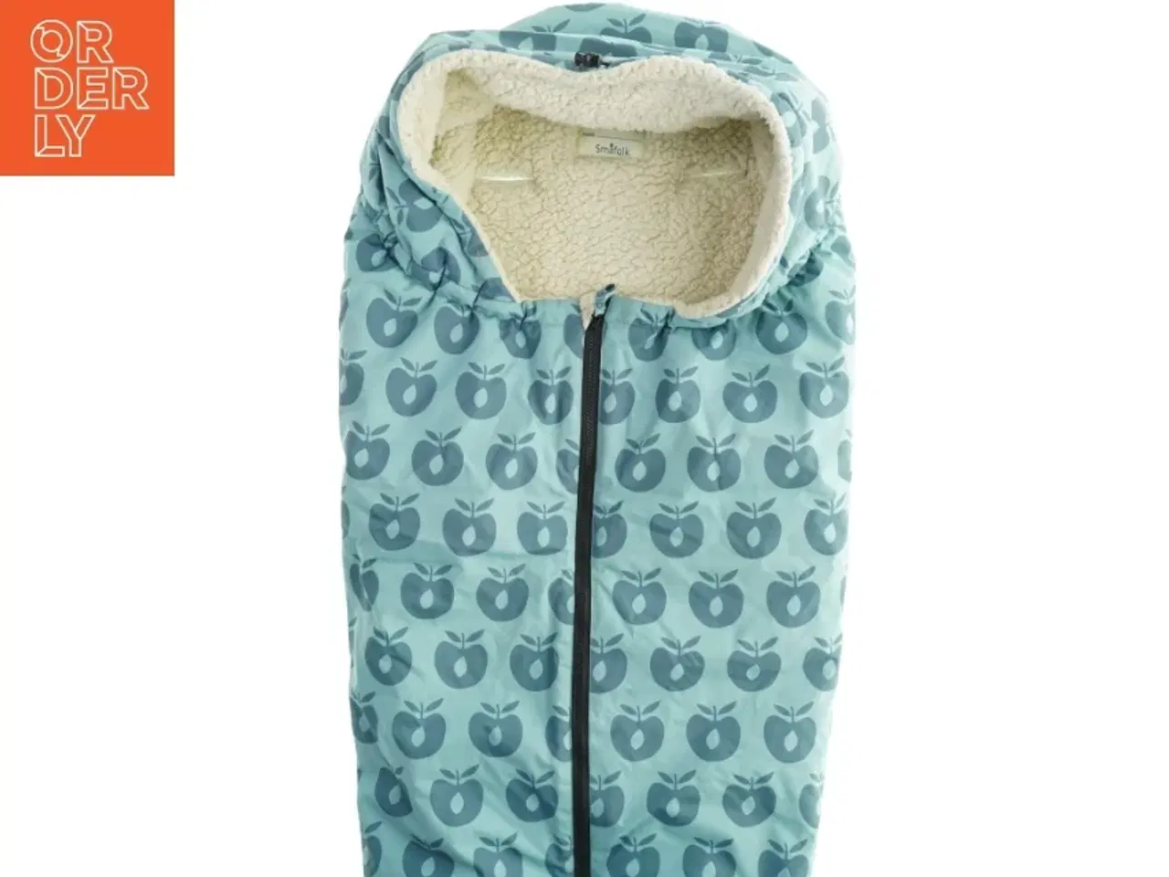 Billede 5 - Sove- og kørepose med æbleprint fra Småfolk (str. Totallængde. 100 cm)
