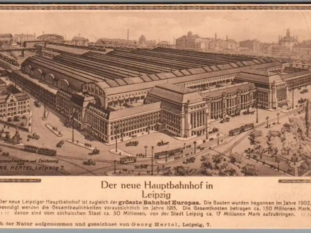 Billede 1 - Leipzig - Der neue Hauptbahnhof - Ubrugt