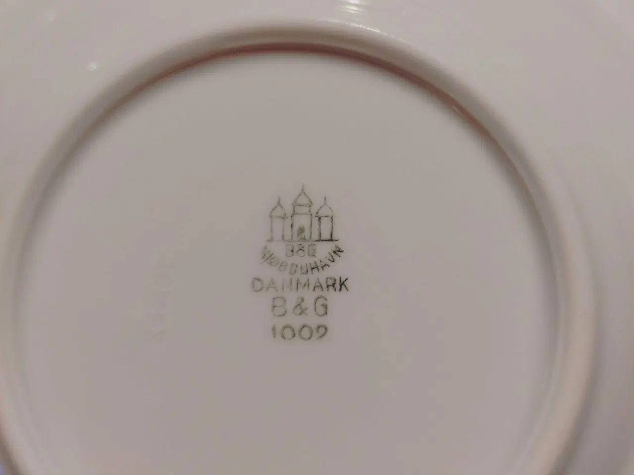 Billede 3 - 6 B&G "blå tone" desserttallerkner