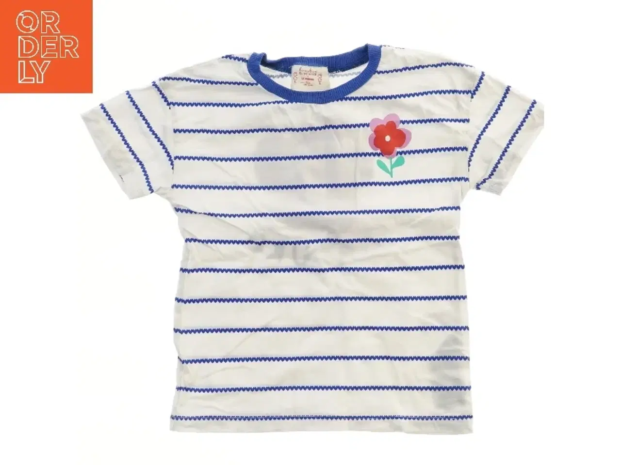 Billede 1 - Piget-shirt med blomstertryk (str. 110)