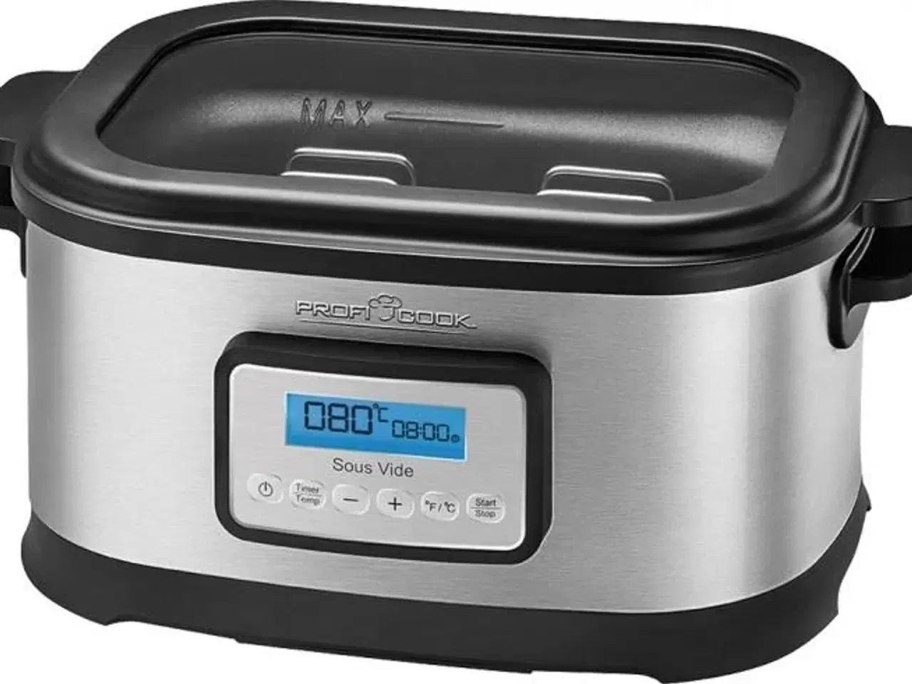 Billede 1 - Sous vide-maskine 8 l – ProfiCook PC-SV 1112, 520 W, sort/rostfrit stål