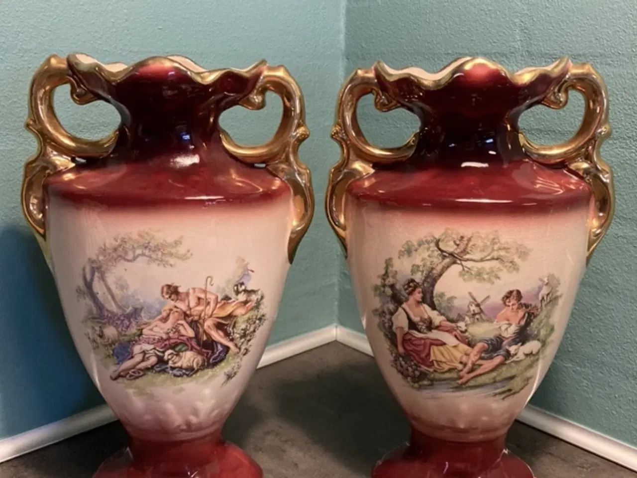 Billede 2 - Store, smukke gamle vaser
