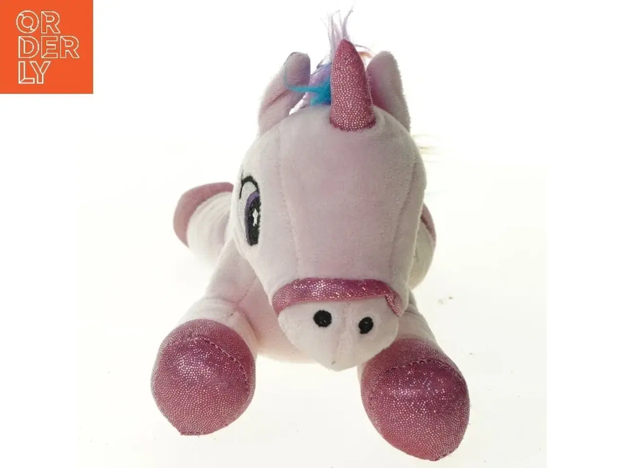 Billede 2 - Bamse, enhjørning fra Toy World (str. 22 x 9 cm)
