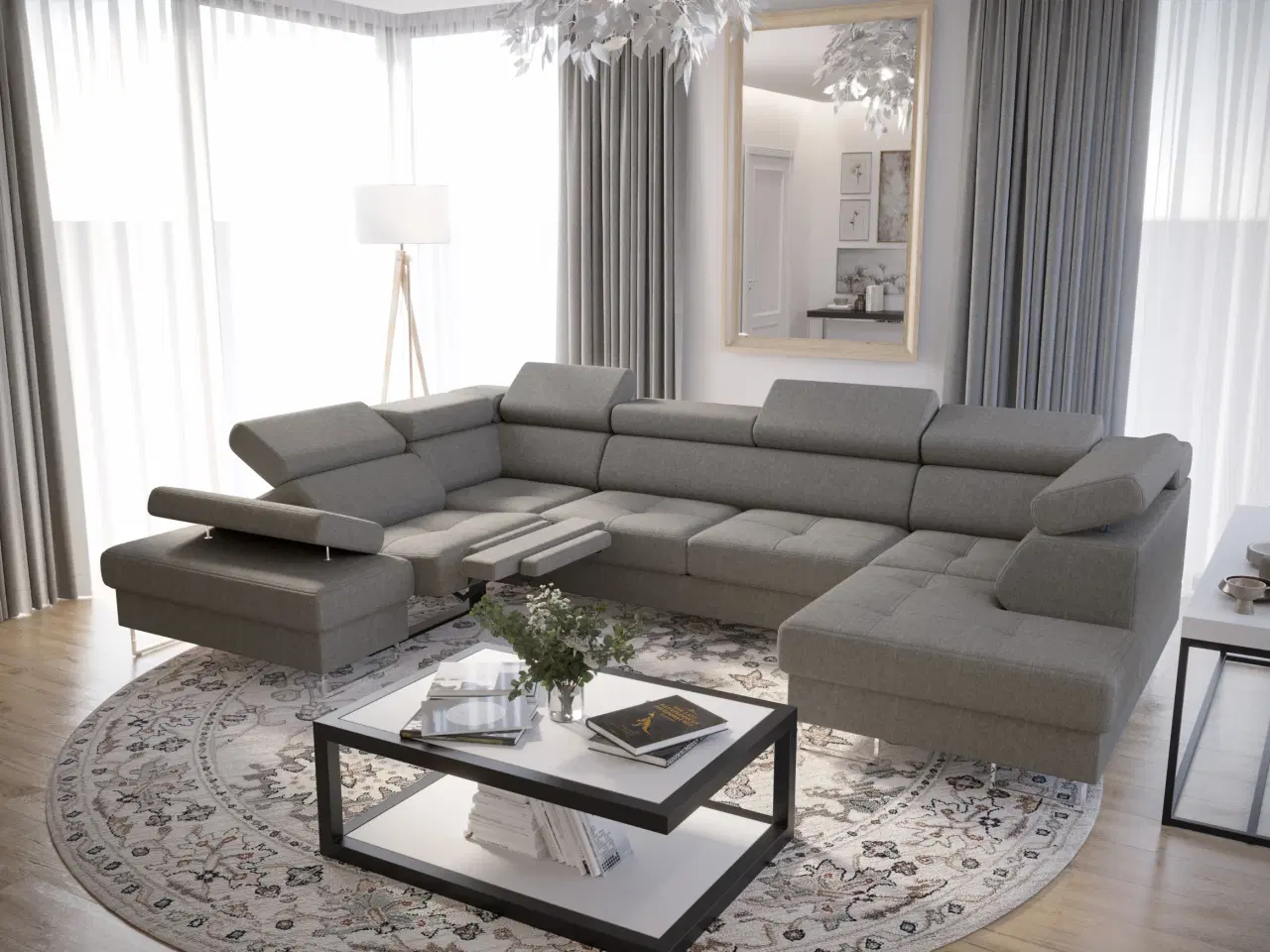 Billede 8 - GALAKSE MAX II RELAX HJØRNESOFA U 215x350x170