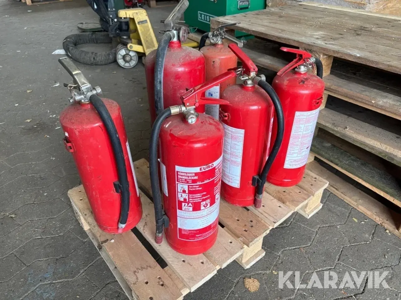 Billede 1 - Blandet lot pulverslukkere Dansk brandteknik 6 styk