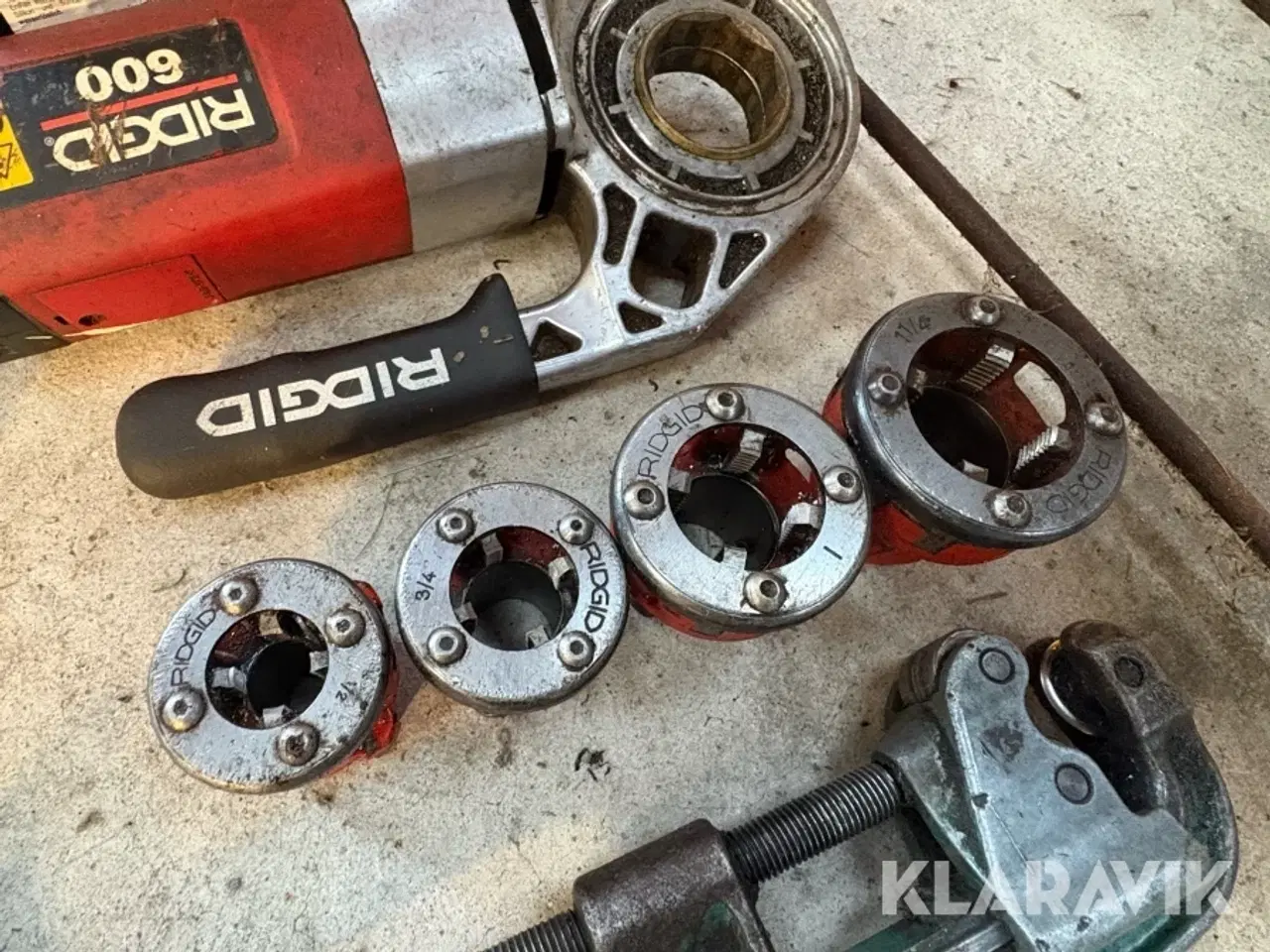 Billede 10 - Gevindskæresæt Rigid Med Rørbænk