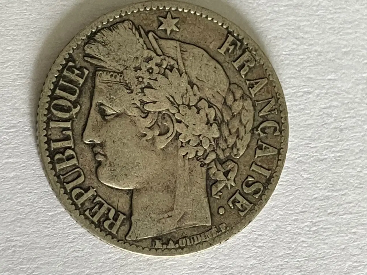 Billede 2 - 1 Franc France 1872 A