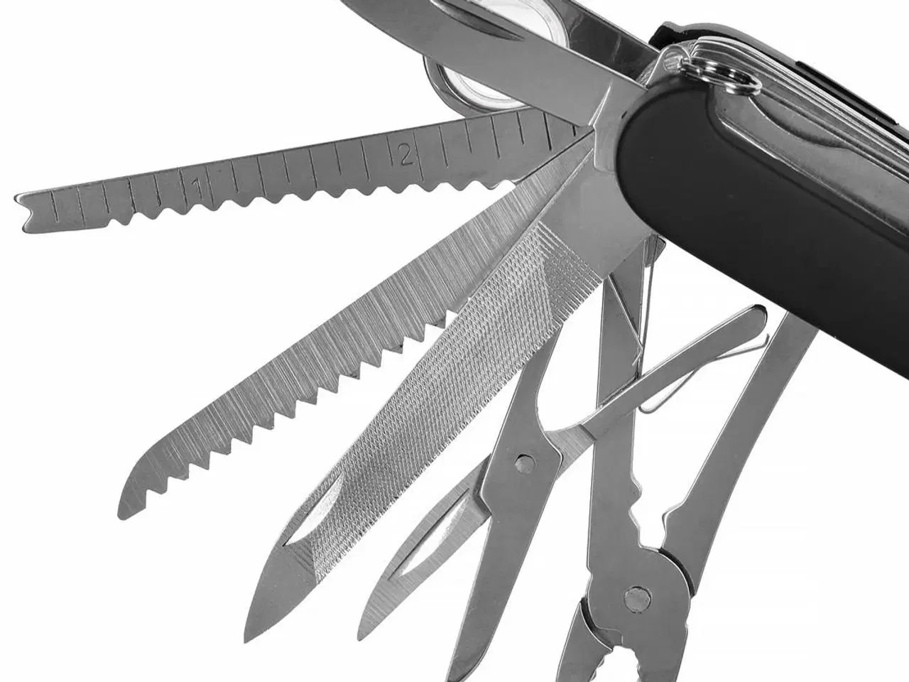 Billede 2 - Multiværktøj lommekniv AZYMUT Tatron – 25 funktioner + bæltetaske