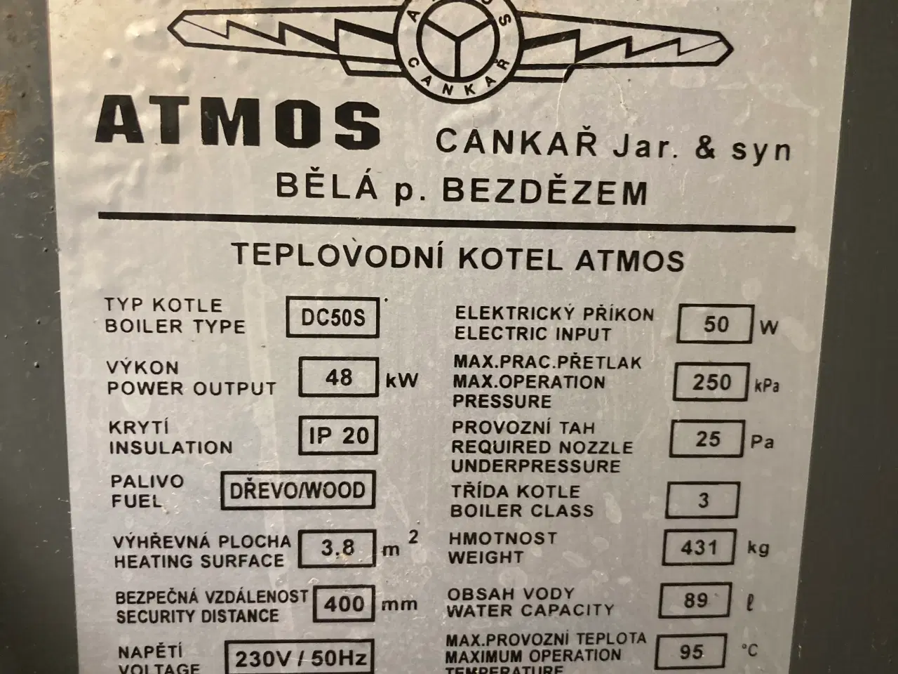 Billede 4 - Atmos 48kW brændefyr