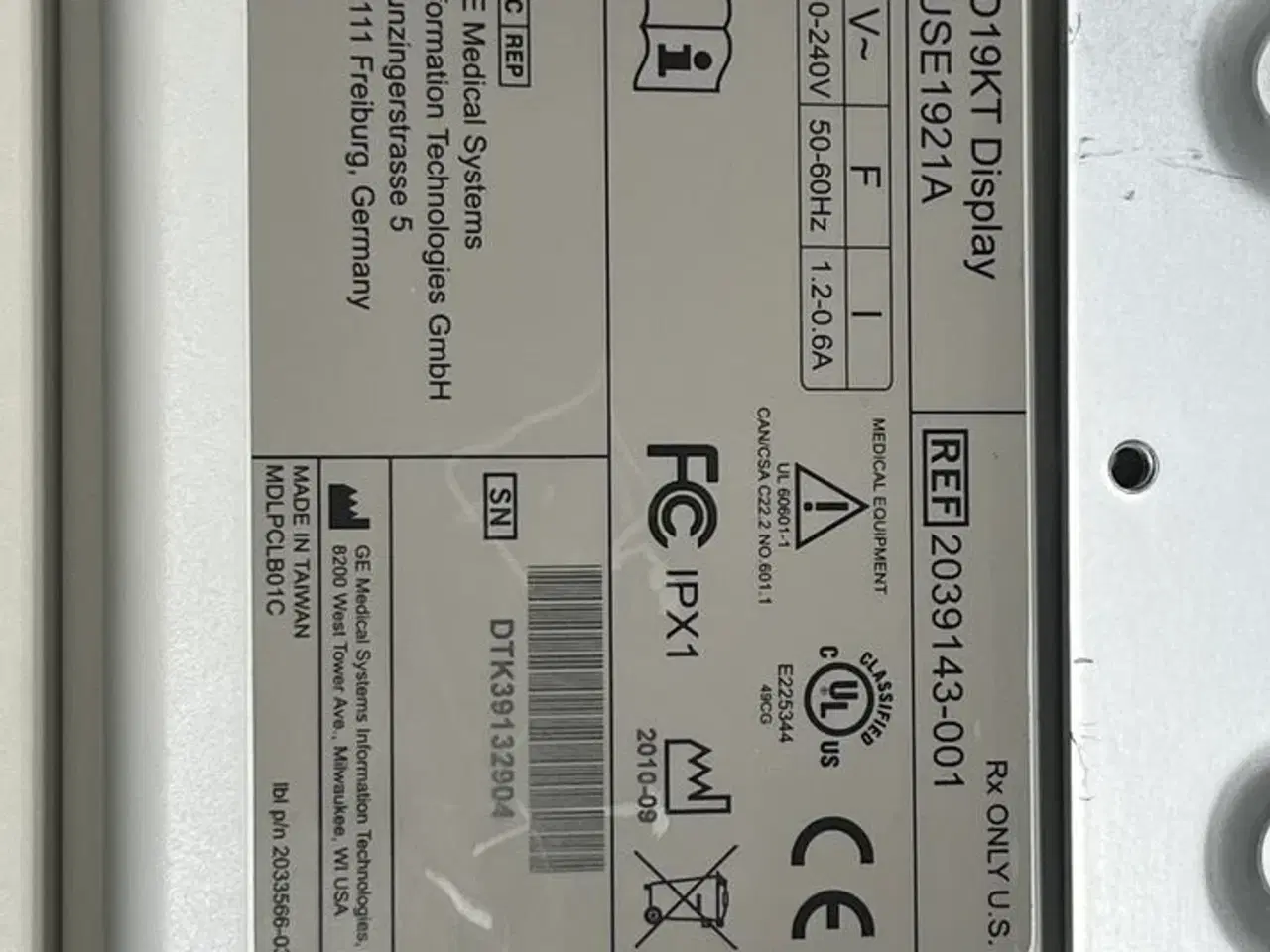 Billede 6 - Patient monitoring system GE B850