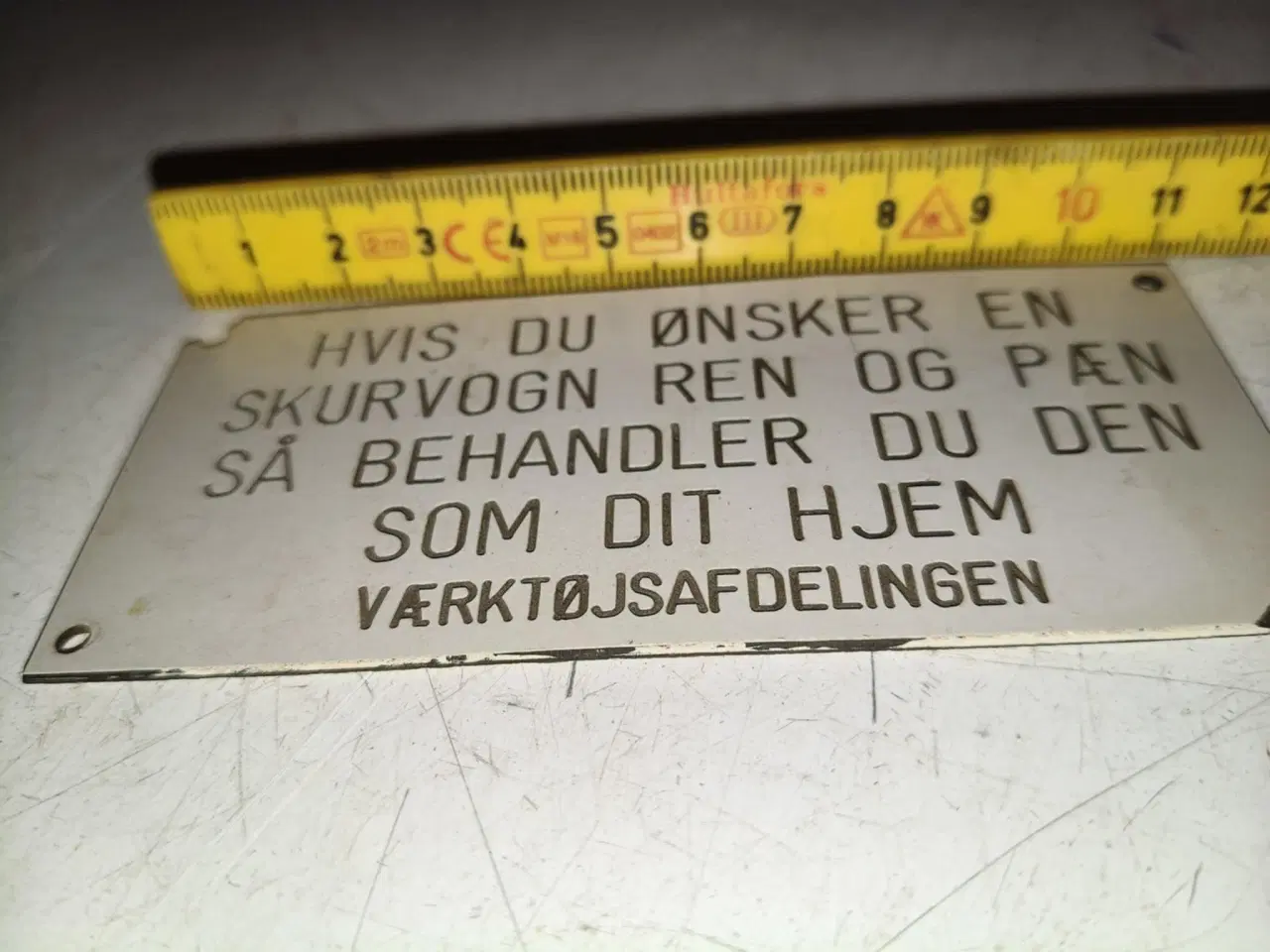 Billede 2 - super fedt lille skilt ikke et man se så tit