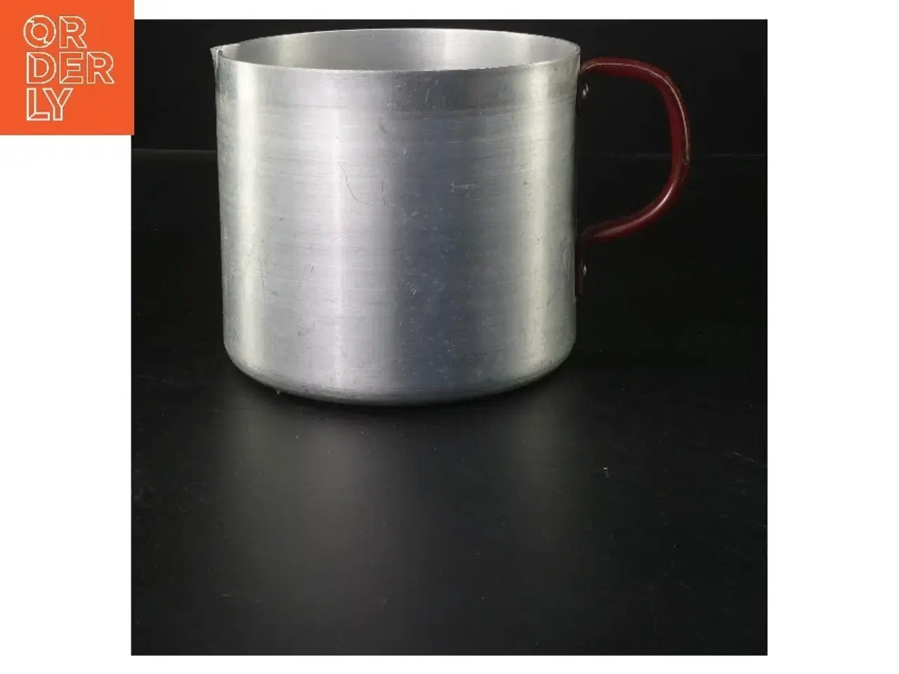 Billede 1 - Vintage Aluminiumsmål m. håndtag (str. Ø 14x12 cm)
