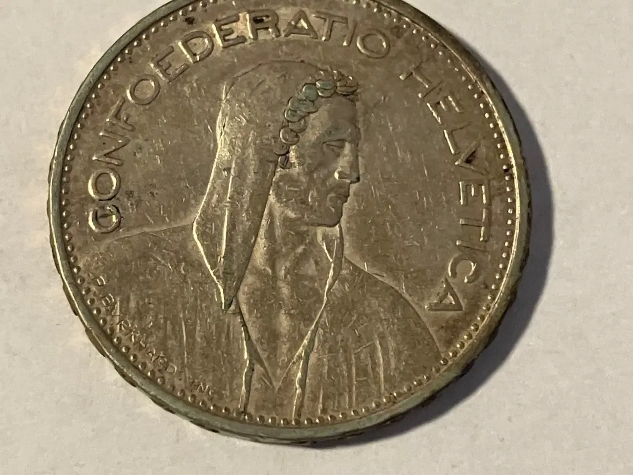 Billede 2 - 5 Francs 1932 B Switzerland