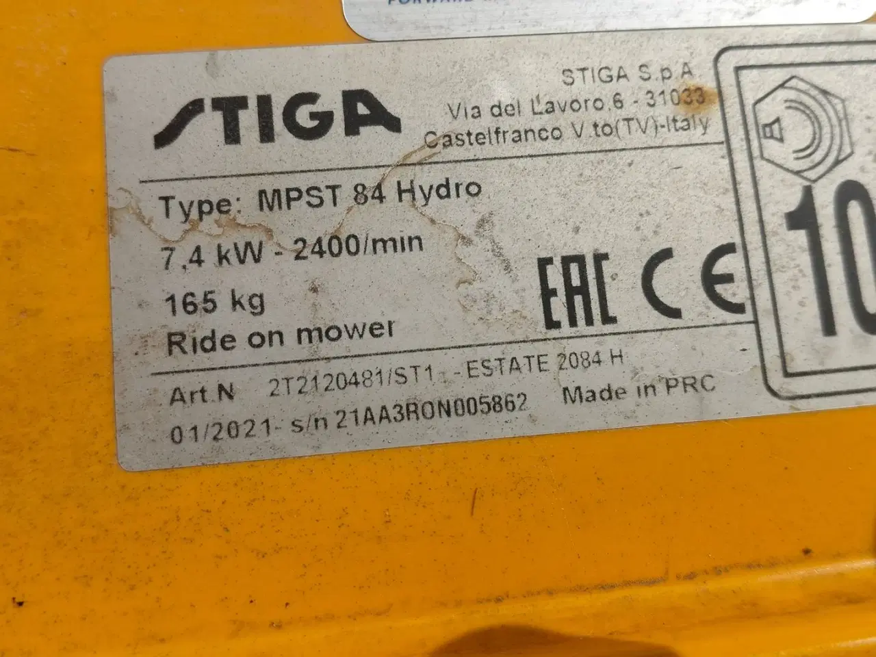 Billede 6 - Stiga Estate 2084 H