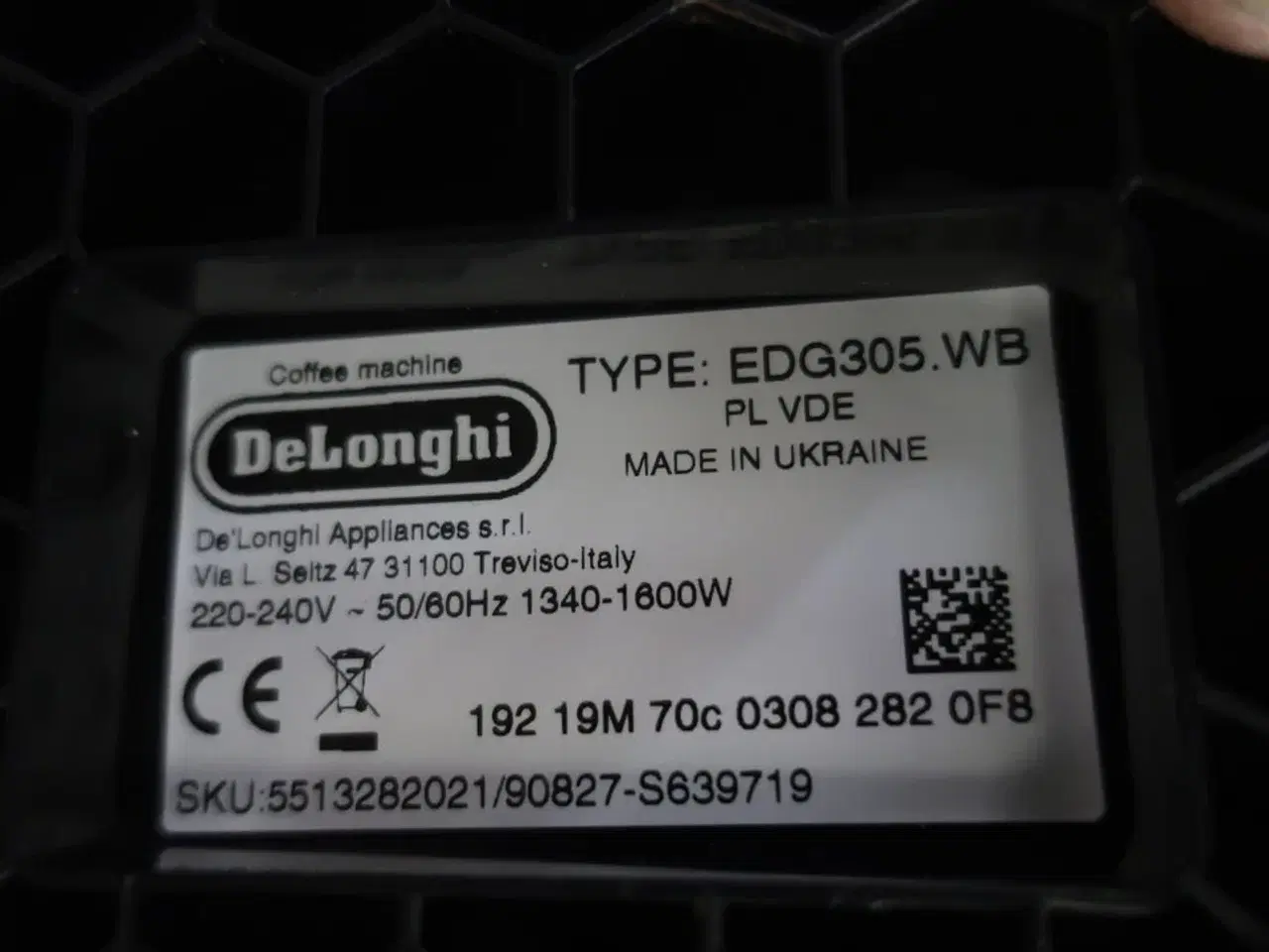 Billede 2 - Kaffemaskine (kapsel/Nescafé) DELONGHI EDG305.WB