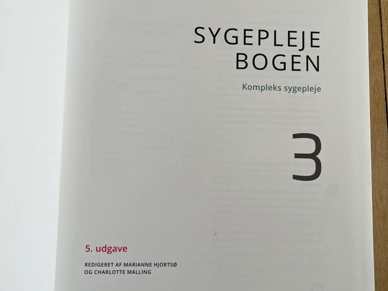 Billede 2 - Sygeplejebogen 3, Kompleks Sygepleje