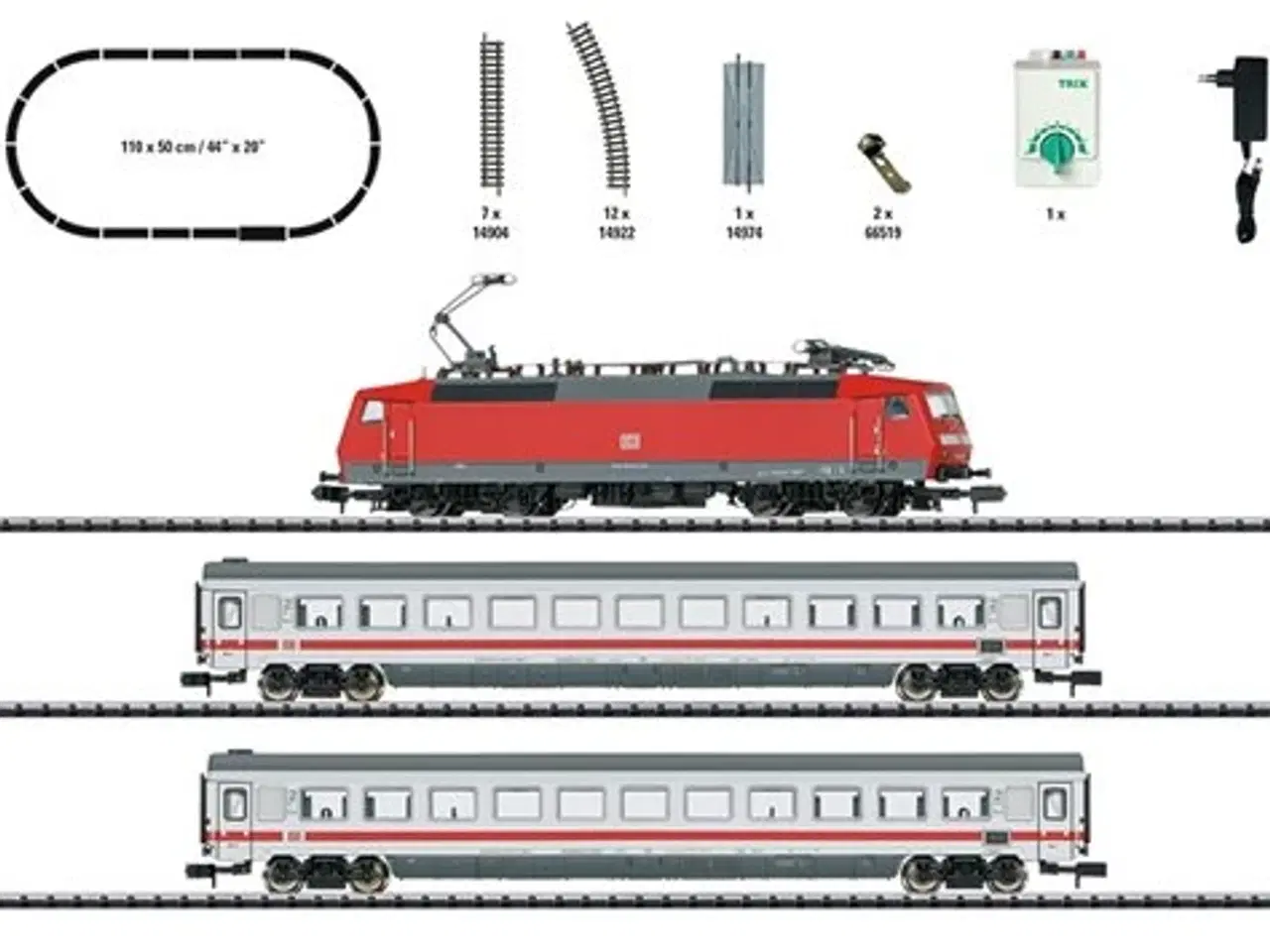 Billede 1 - MiniTrix 11150 Startpakke "InterCity" med BR 120 S