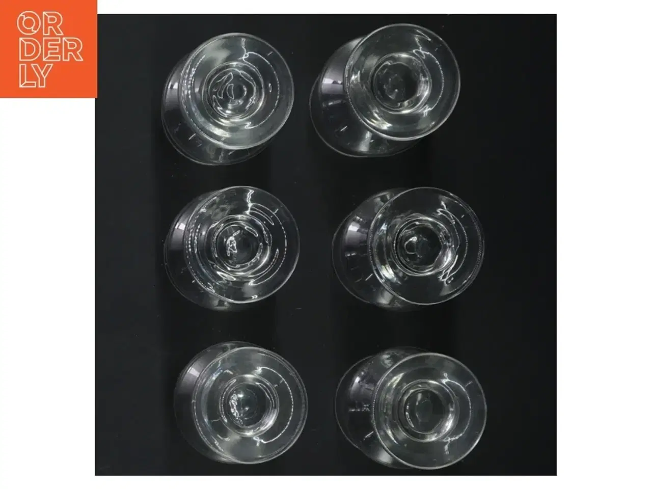 Billede 3 - Sæt med seks glas (str. 9 cm. 6 styk)