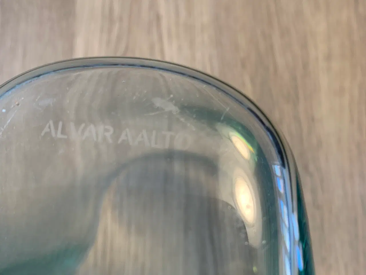 Billede 4 - Littala Alvar Aalto vase klar grønligt glas