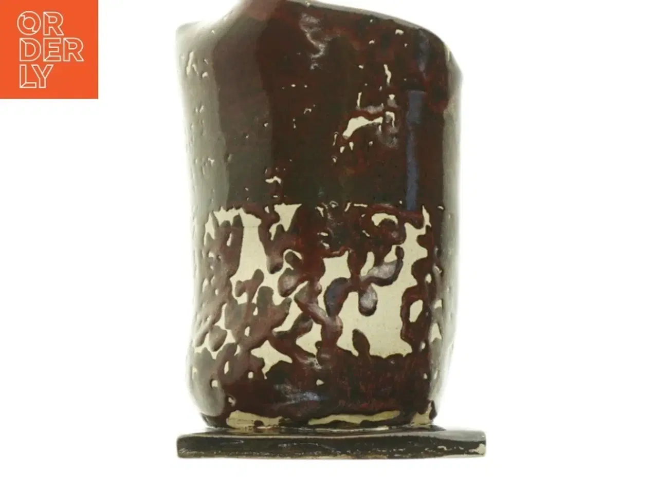 Billede 1 - Håndlavet Keramisk vase signeret PJ (str. 18 x 12)