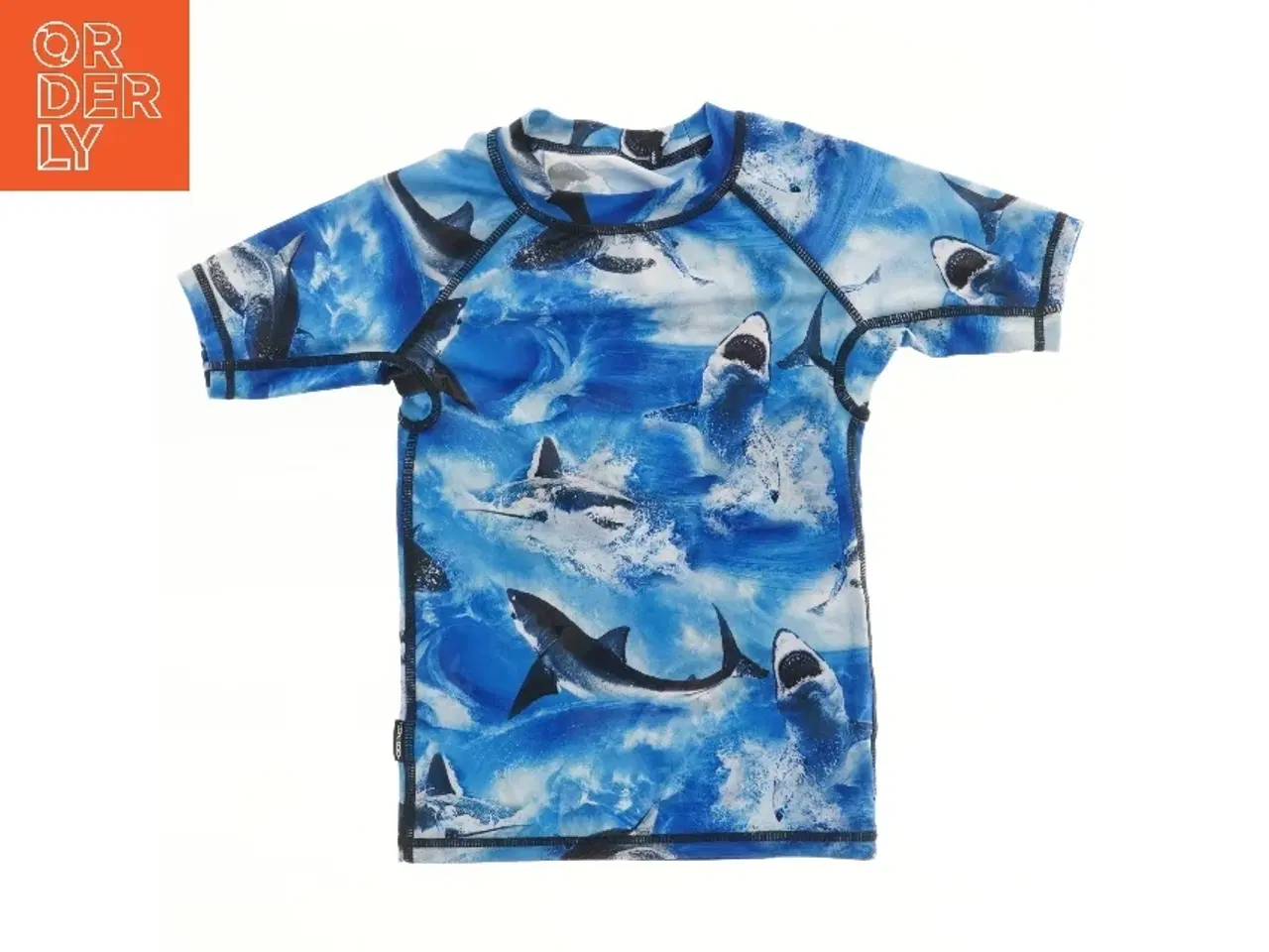 Billede 1 - UV-beskyttende t-shirt med hajer fra Molo (str. 110)