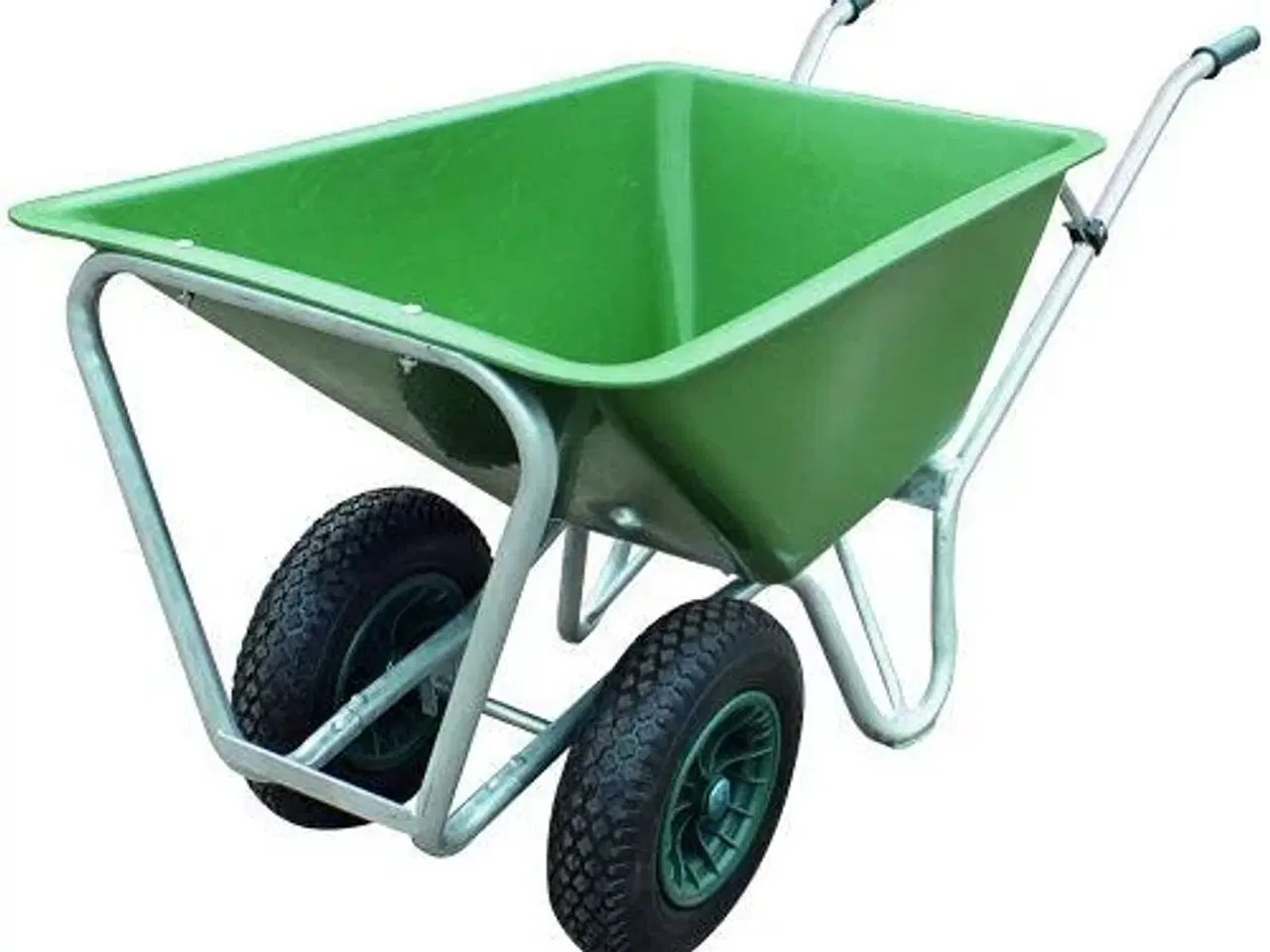 Billede 1 - Staldkærre med plastkasse 160 L