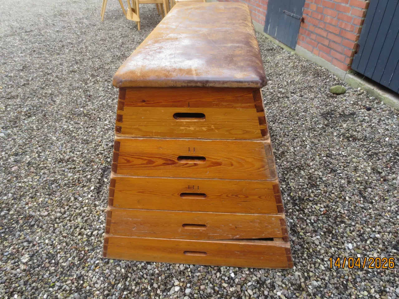 Billede 5 - 1 stk Retro Plint til spring Gymnastik