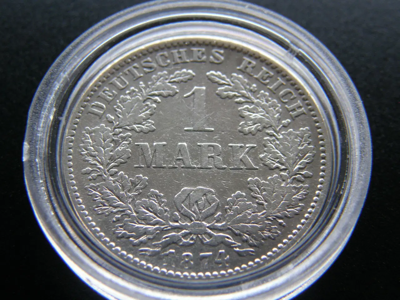 Billede 1 - Tyskland  1 Mark  1874 D  Sølv  KM#7