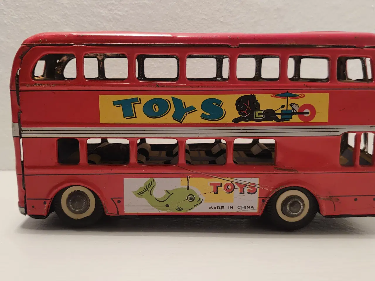 Billede 3 - Vintage dobbeltdækker London bus i blik. 70´erne