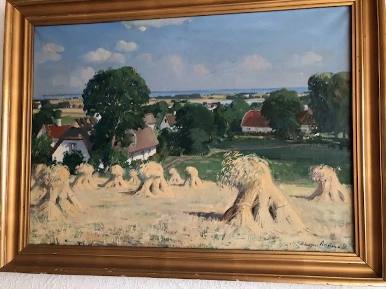 Billede 1 - Velholdte malerier i guld ramme -pris er for begge