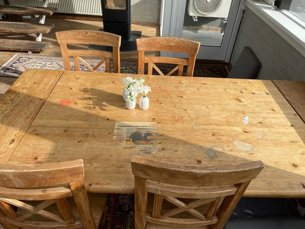 Billede 2 - Træbord inkl. 6 stole