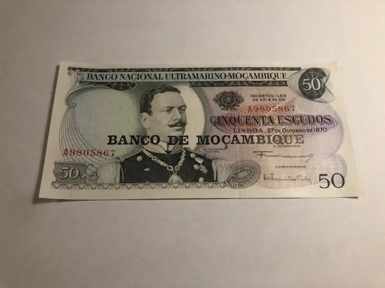 Billede 1 - 50 Escudos Mozambique 1970