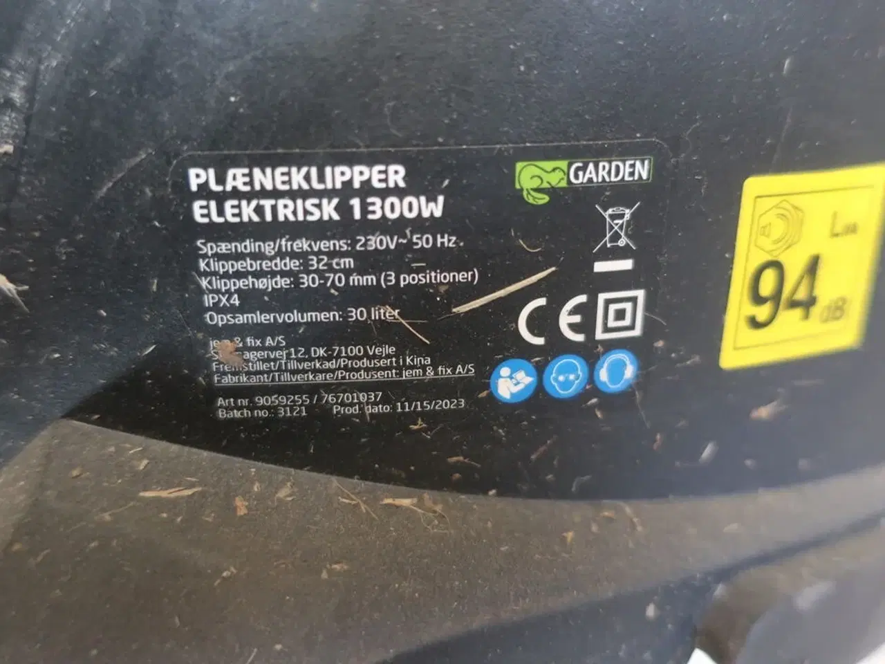 Billede 3 - el plæneklipper GARDEN