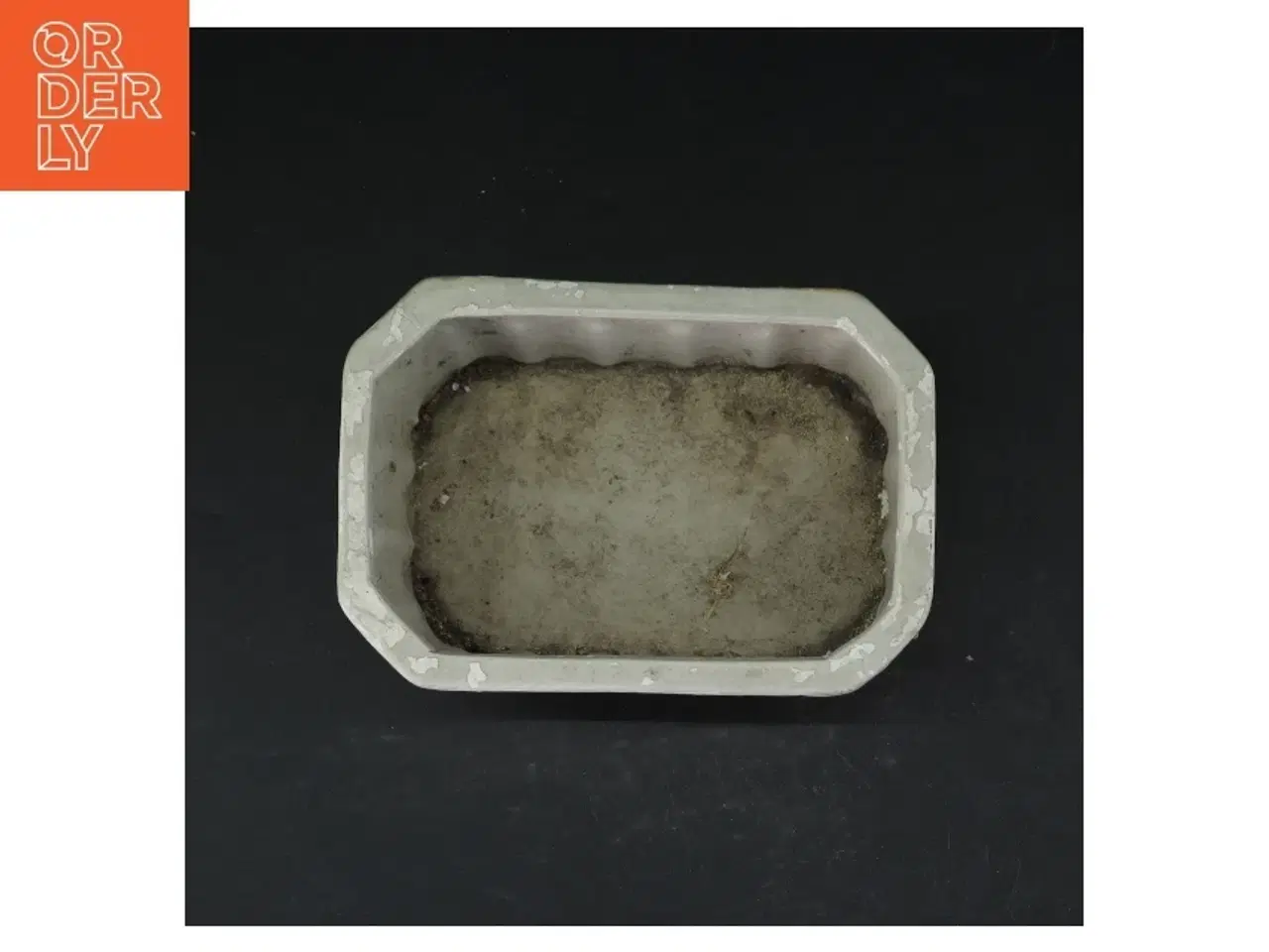 Billede 2 - Hvid rektangulær plantekasse (str. 16x12 cm)