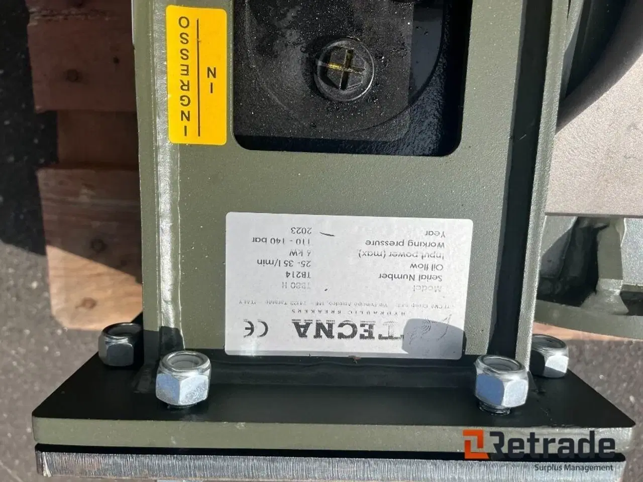 Billede 2 - - - - Knusnings- og sorteringsudstyr TECNA TB 211 25 -35 L min. Hydraulik hammer