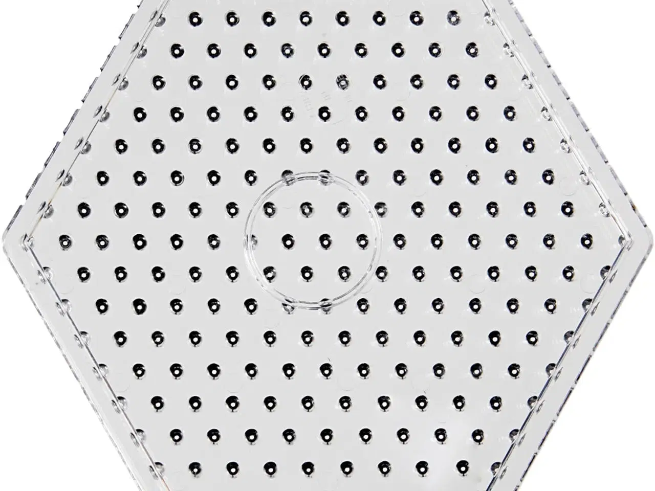 Billede 1 - Perleplade, sekskant, str. 17,5x17,5 cm, JUMBO, klar, 1 stk.